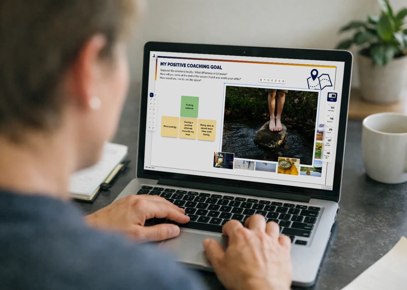 metaFox.online application - Whiteboard with coaching tools